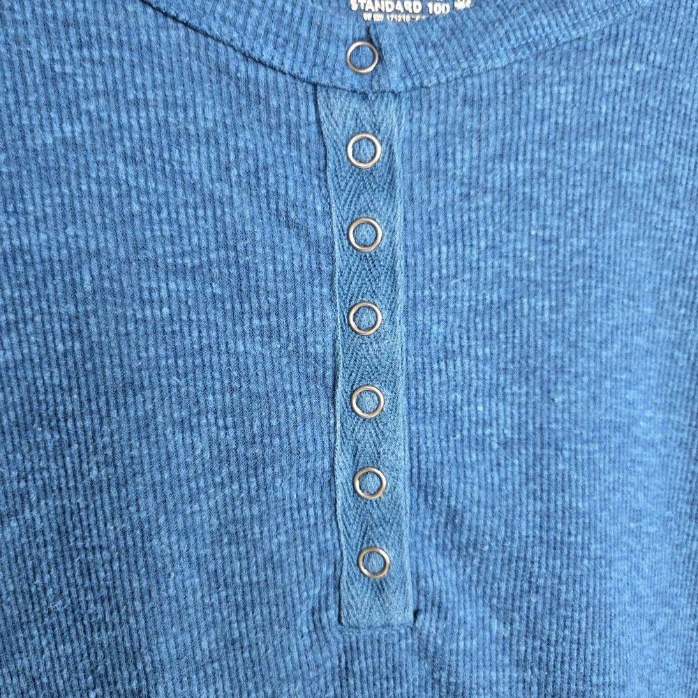 Sonoma Life & Style Women's Long Sleeve 3/4 Ribbed Tee in Blue Size XS - Picture 5 of 9